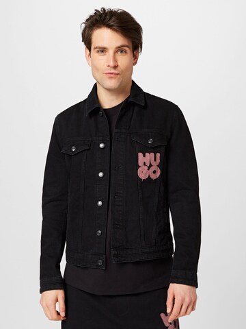 HUGO Red Between-season jacket in Black: front