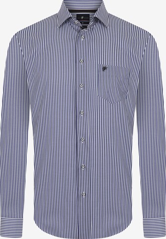 DENIM CULTURE Regular fit Button Up Shirt 'Alexander' in Blue: front