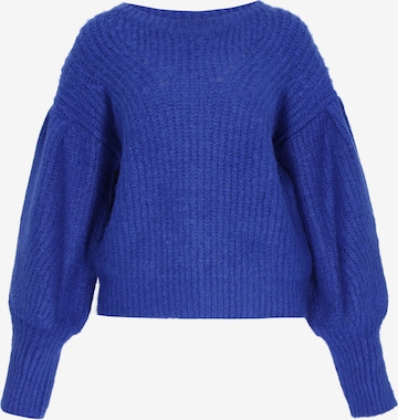 Pull-over oversize IZIA en bleu : devant