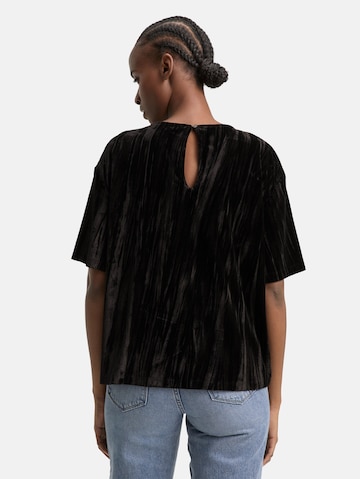 TOM TAILOR DENIM Shirt in Zwart