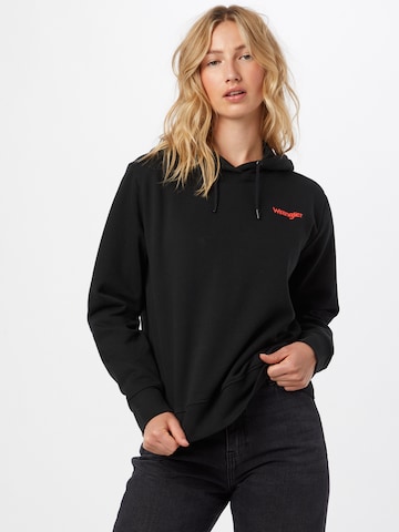 WRANGLER Sweatshirt 'VIBRATIONS' in Black: front