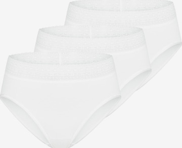 Mey Panty 'Modal Lace' in White: front