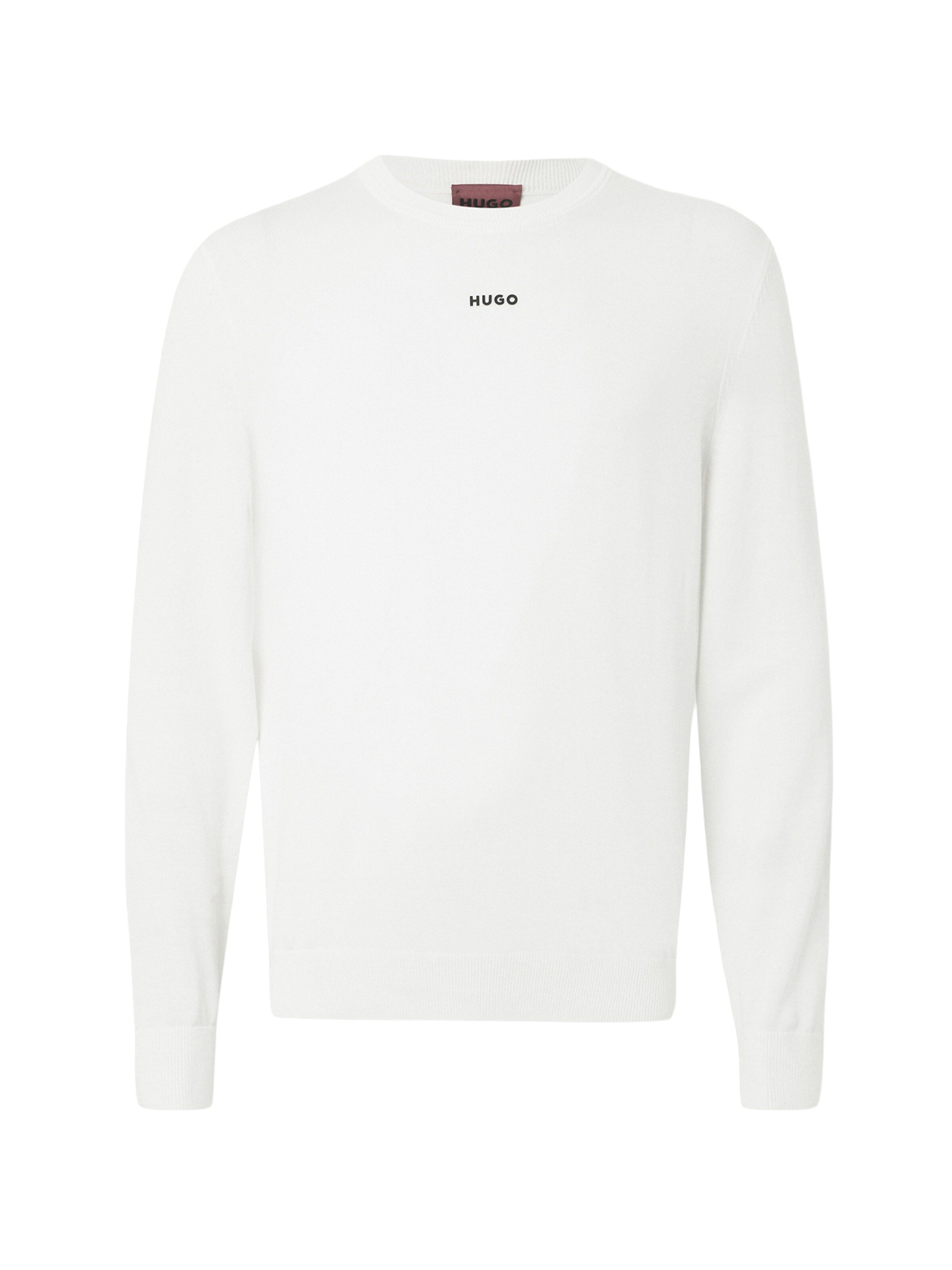 HUGO Sweter 'San Cassius-C2' w kolorze kość słoniowa / czarnym, Podgląd produktu