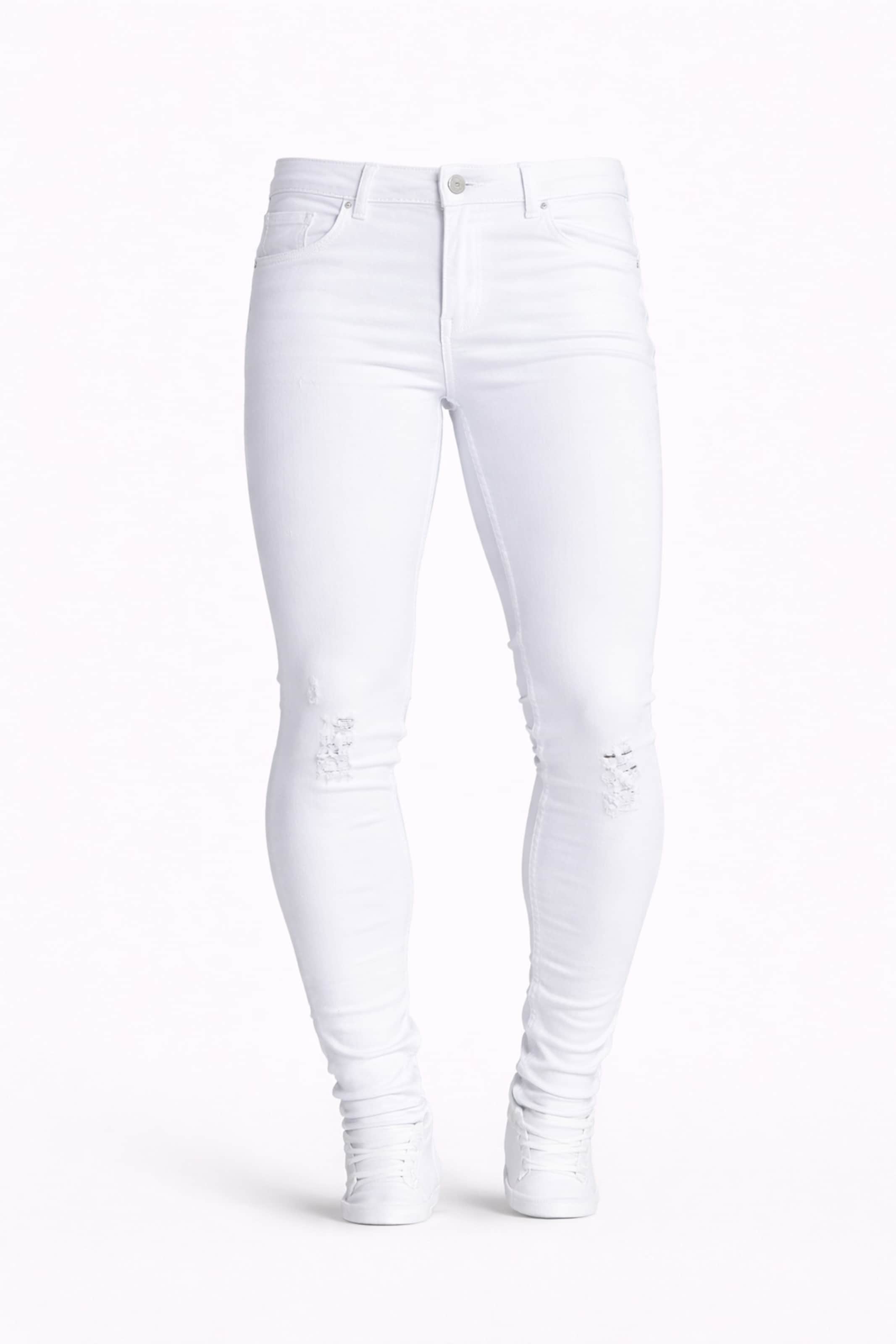 Gianni Kavanagh Skinny Jeans in Wit: voorkant