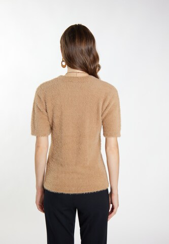 Pullover 'Nally' di faina in marrone