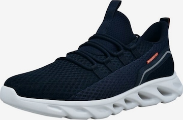 Sneaker low de la bugatti pe albastru: față