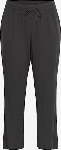 Pantalon 'Millie' KAFFE CURVE en noir : devant