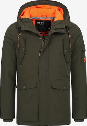 Parka mi-saison 'Ocala' INDICODE JEANS en vert : devant