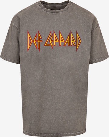 F4NT4STIC T-Shirt 'Def Leppard' in Grau: Vorderseite