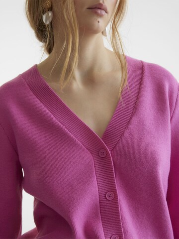 SOMETHINGNEW Knit Cardigan in Pink