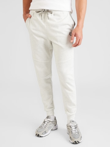BIDI BADU Tapered Workout Pants in White: front