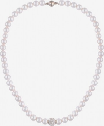 Leslii Necklace in White: front