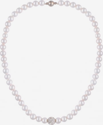 Leslii Necklace in White: front