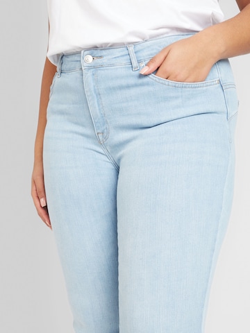 ONLY Carmakoma Skinny Jeans 'POWER' in Blauw