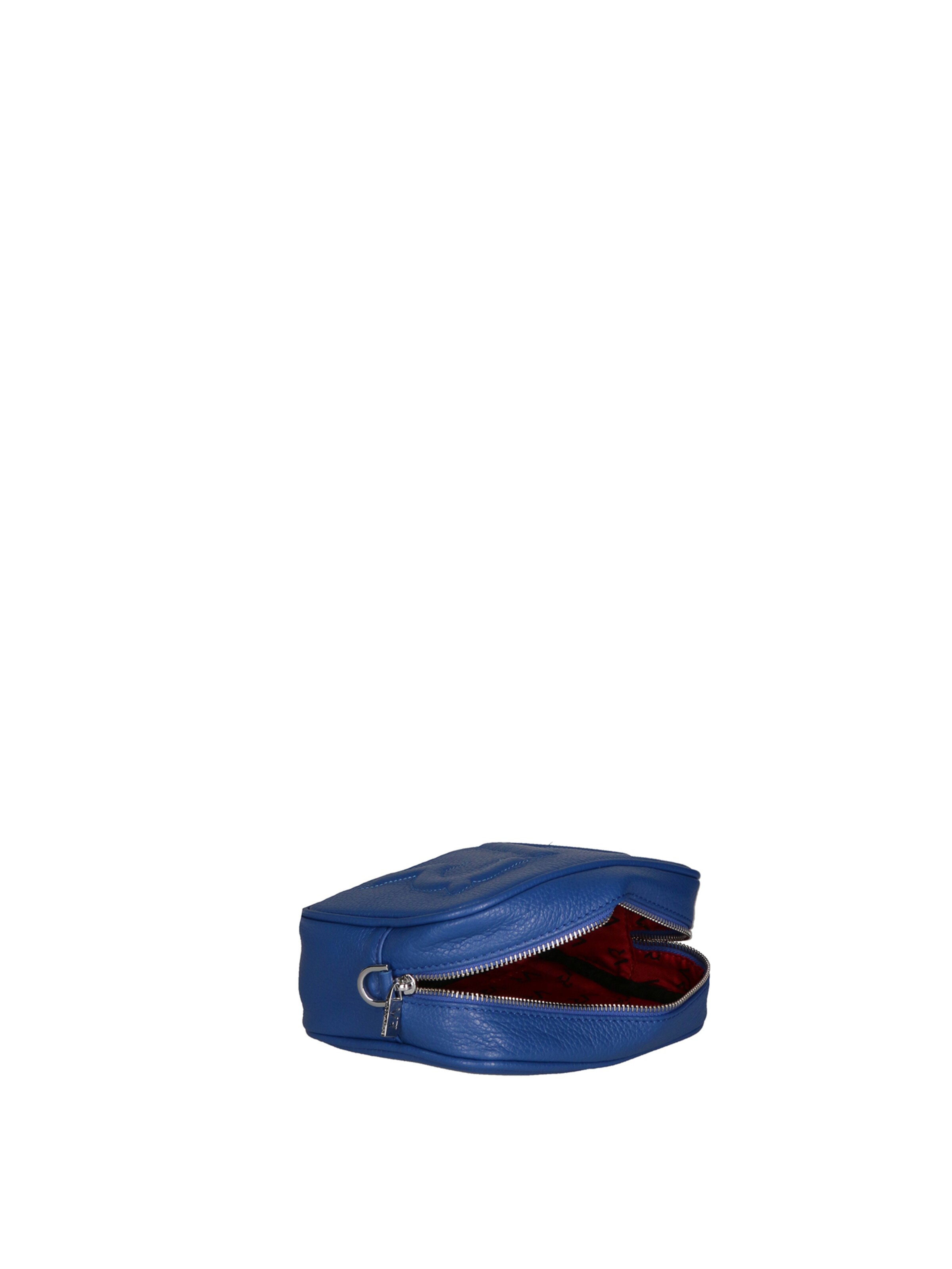 Borsa a tracolla 'Borsa a Tracolla Donna Pelle Virginia Rhinè Zip' di Virginia Rhinè in blu