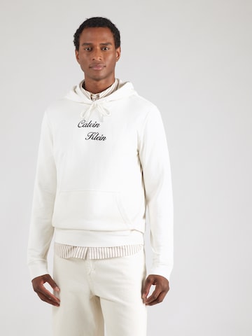 Calvin Klein Jeans Μπλούζα φούτερ σε μπεζ: μπροστά