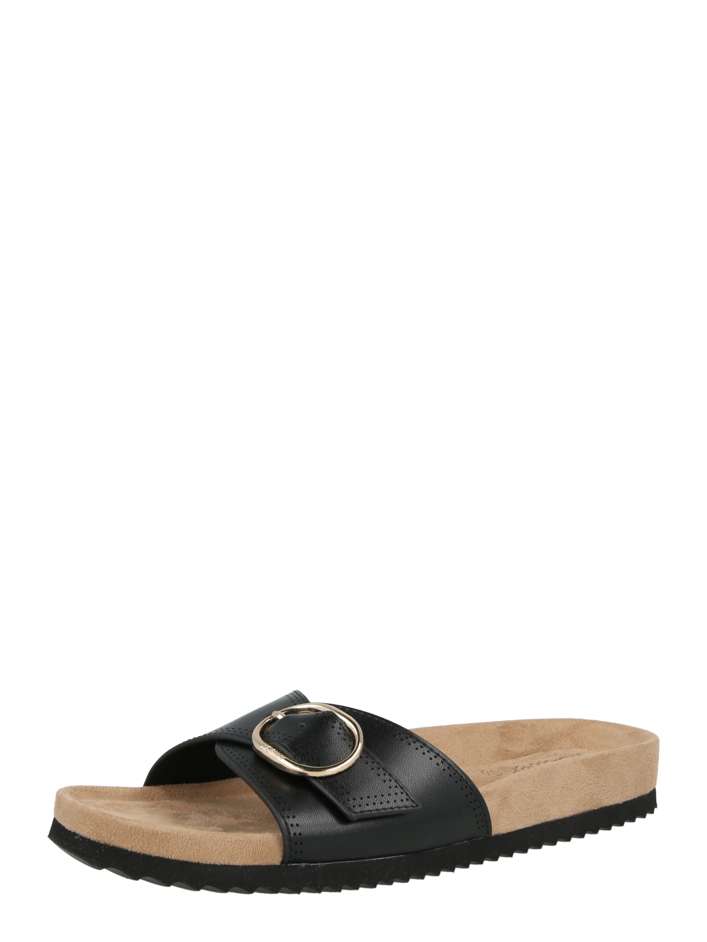 s.Oliver Pantolette in Schwarz: Vorderseite