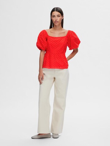 SELECTED FEMME Blouse 'Anelli' in Rood