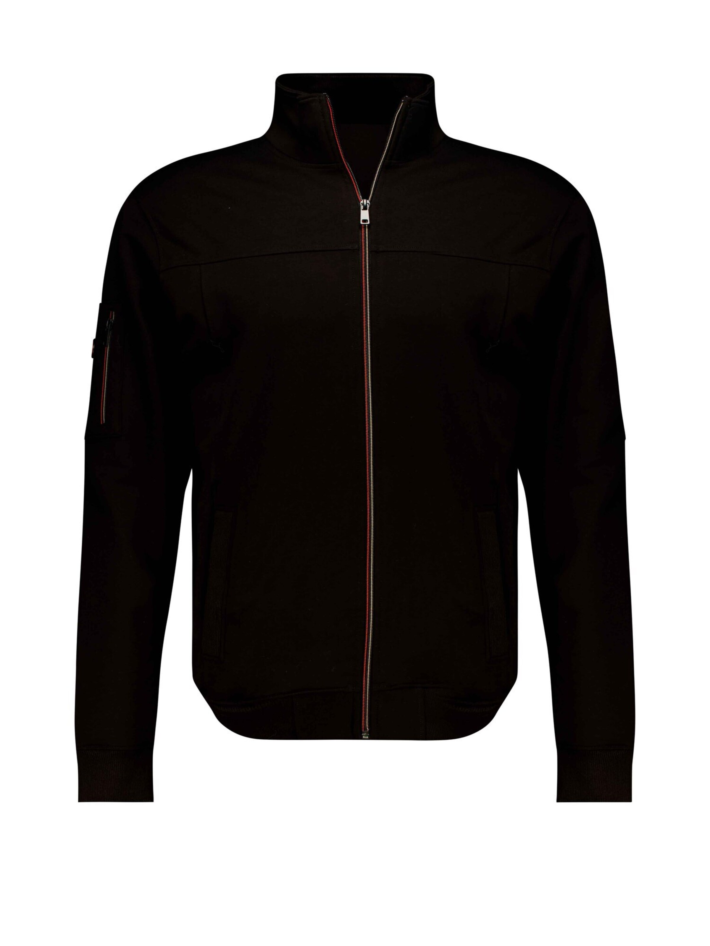 Veste de survêtement 'FLASH' Deeluxe en noir : devant