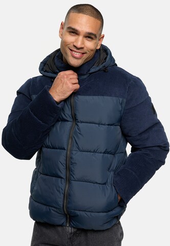 INDICODE JEANS Winterjas ' INLockly ' in Blauw