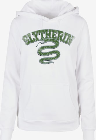 Felpa 'Harry Potter Slytherin Sport Emblem' di F4NT4STIC in bianco: frontale