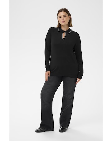 Pull-over 'KCjanna' KAFFE CURVE en noir