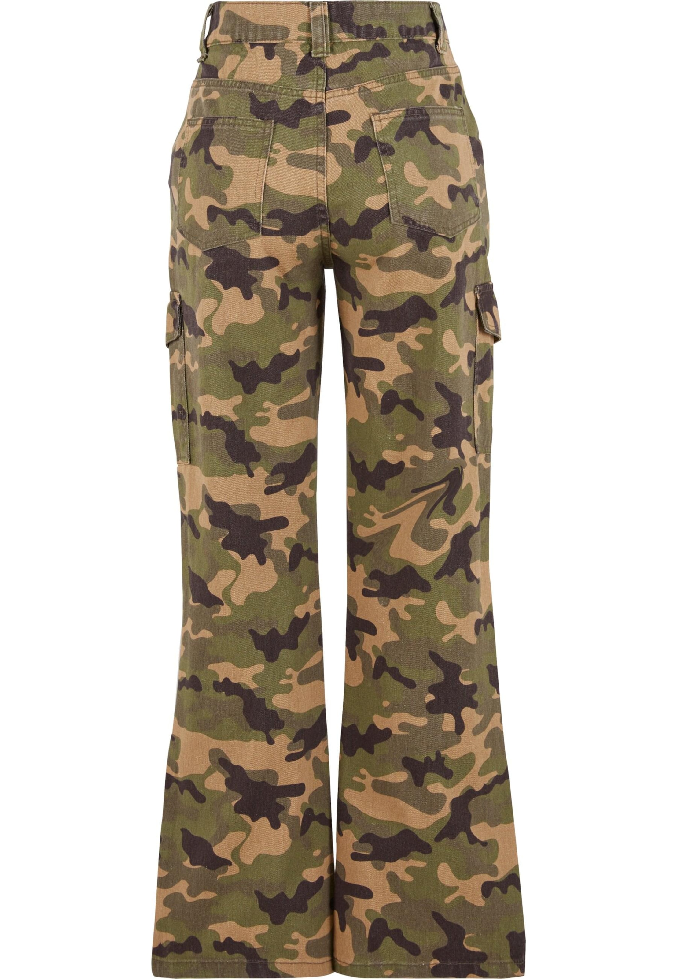 DEF Широкий Джинсы-карго в Зеленый