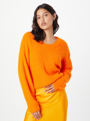 Pull-over 'East' AMERICAN VINTAGE en orange : devant