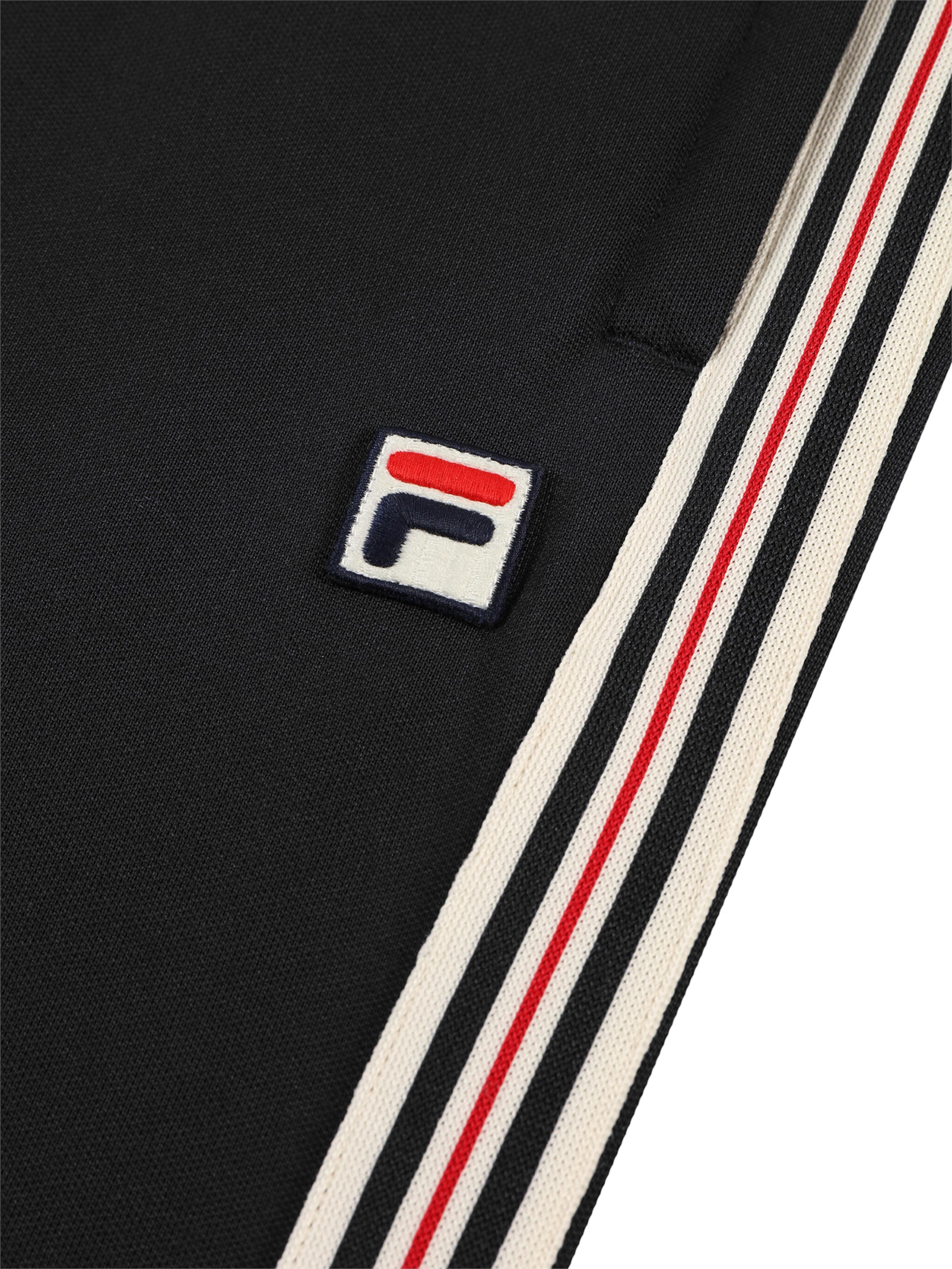 FILATapered Hlače 'Biella' - crna boja