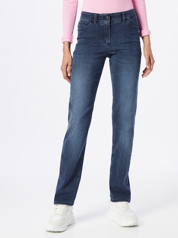 Coupe slim Jean GERRY WEBER en bleu : devant