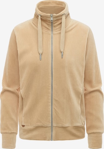 Veste de survêtement 'Ronette' Ragwear en beige : devant