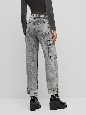 HUGO Loose fit Cargo jeans in Grey