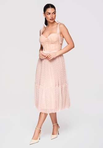Ombre Abendkleid in Beige