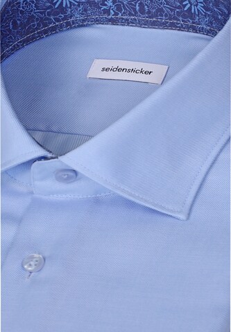 SEIDENSTICKER Slim fit Zakelijk overhemd in Blauw