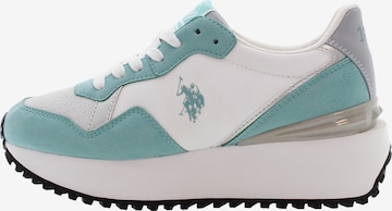 U.S. POLO ASSN. Sneakers laag 'BAYLE003W/5TU1' in Blauw: voorkant