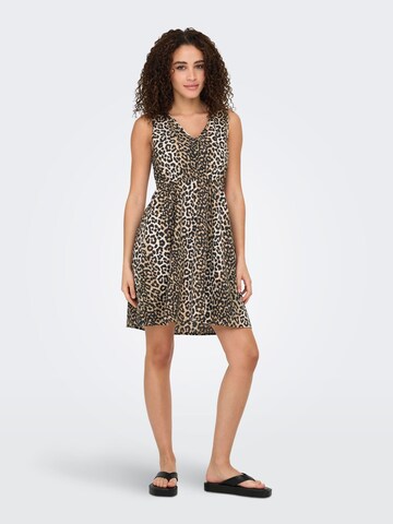 Robe 'ONLNova' ONLY en marron : devant