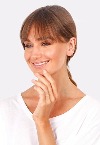 ELLI Ring 'Kleeblatt' in Gold: front