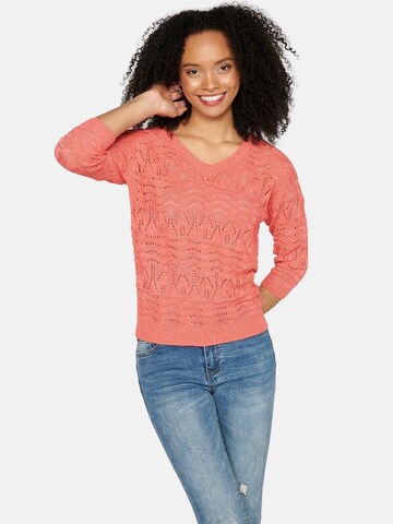KOROSHI Sweter w kolorze pomarańczowy: przód