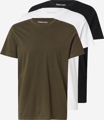 SELECTED - Camisa 'SLHDAN' em verde: frente