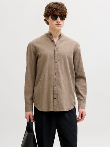 JACK & JONES Regular fit Overhemd 'JJESummer' in Bruin
