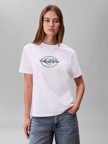Calvin Klein Jeans Shirt in Weiß: Vorderseite