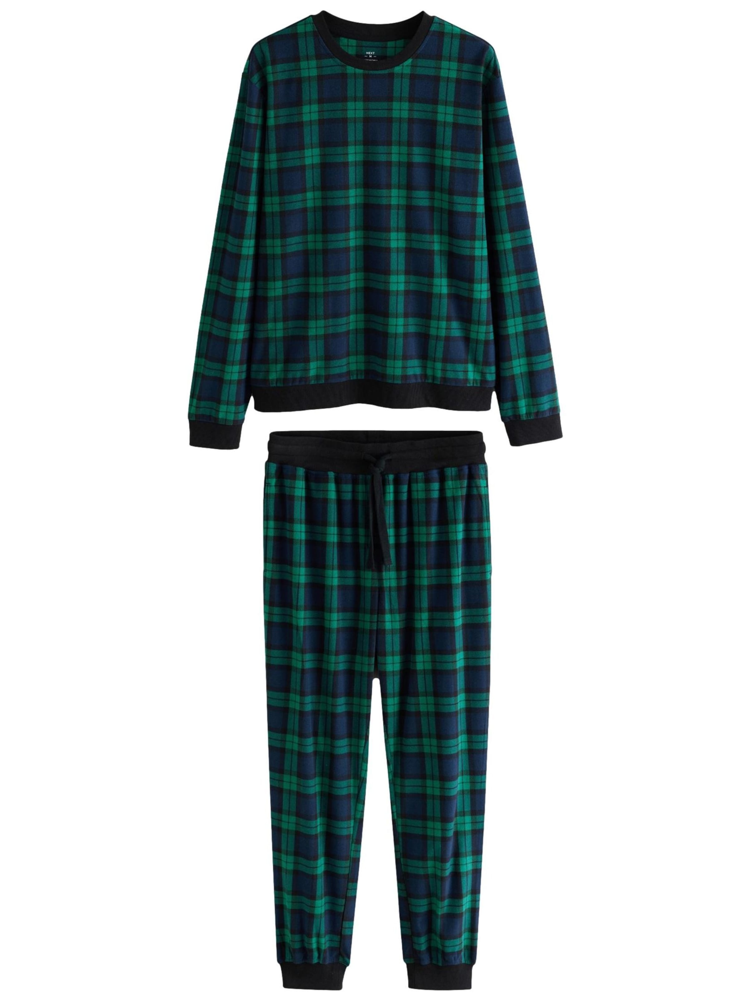 Next Pitkä pyjama 'Motionflex' värissä vihreä: etupuoli