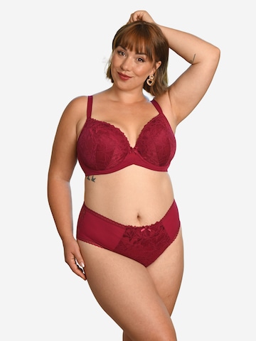 SugarShape T-shirt Bra 'Vienna' in Red: front