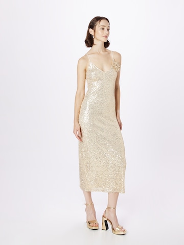 River Island - Vestido en oro: frente