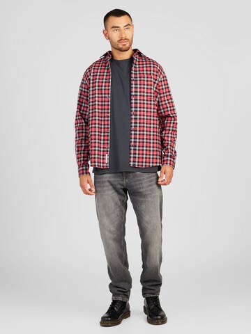 s.Oliver Regular fit Button Up Shirt in Red