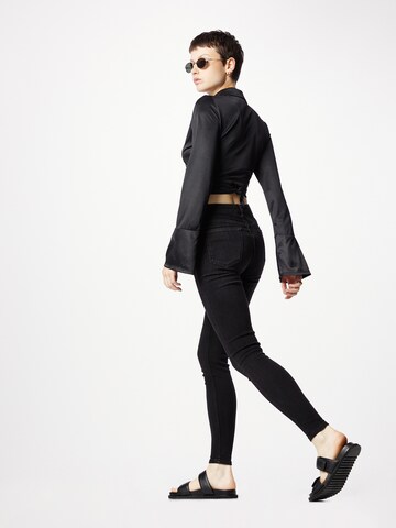 VILA Skinny Jeans 'VISarah' in Black