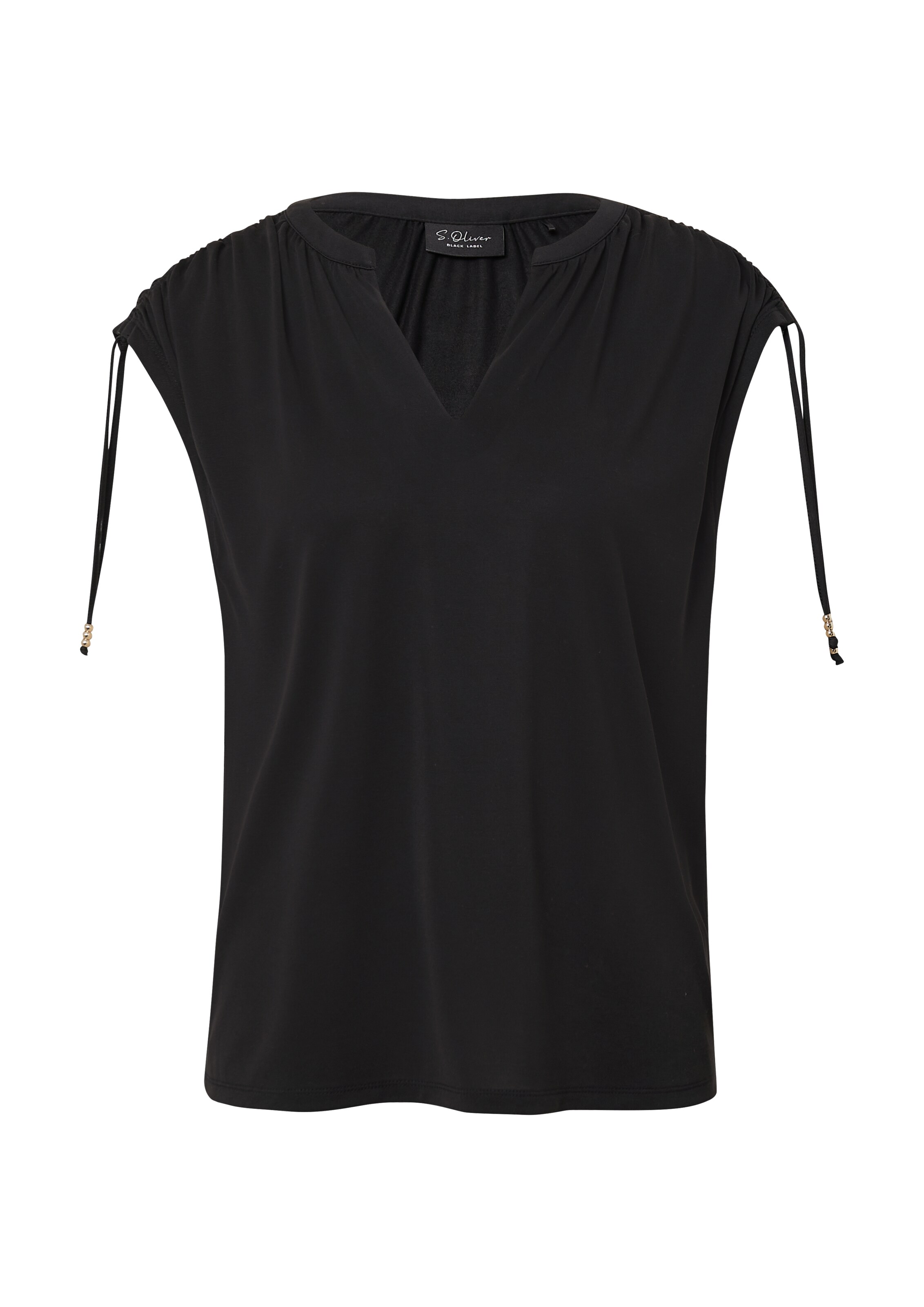 T-shirt s.Oliver BLACK LABEL en noir : devant