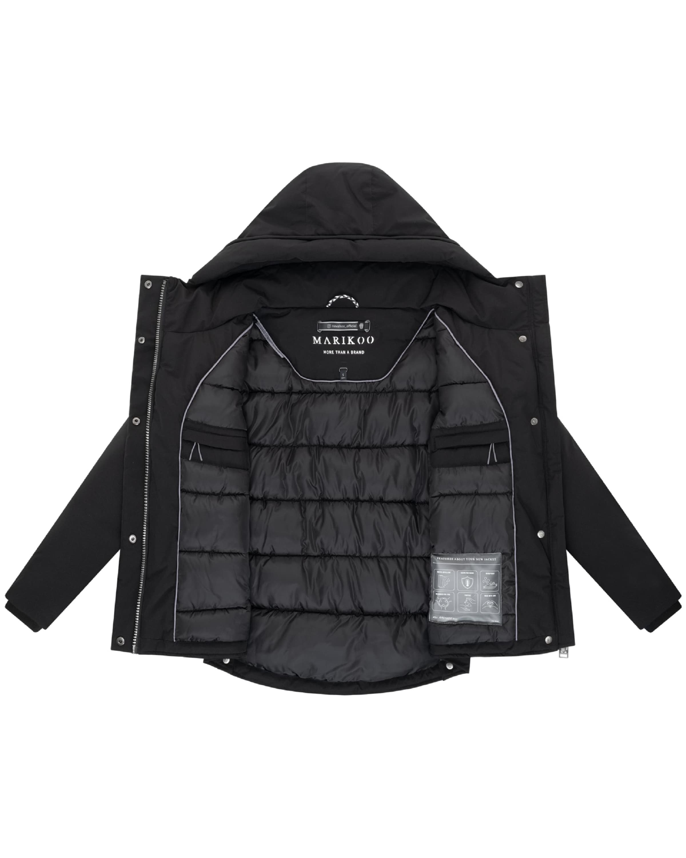 MARIKOO Winter jacket 'Yeminaa 16' in Black