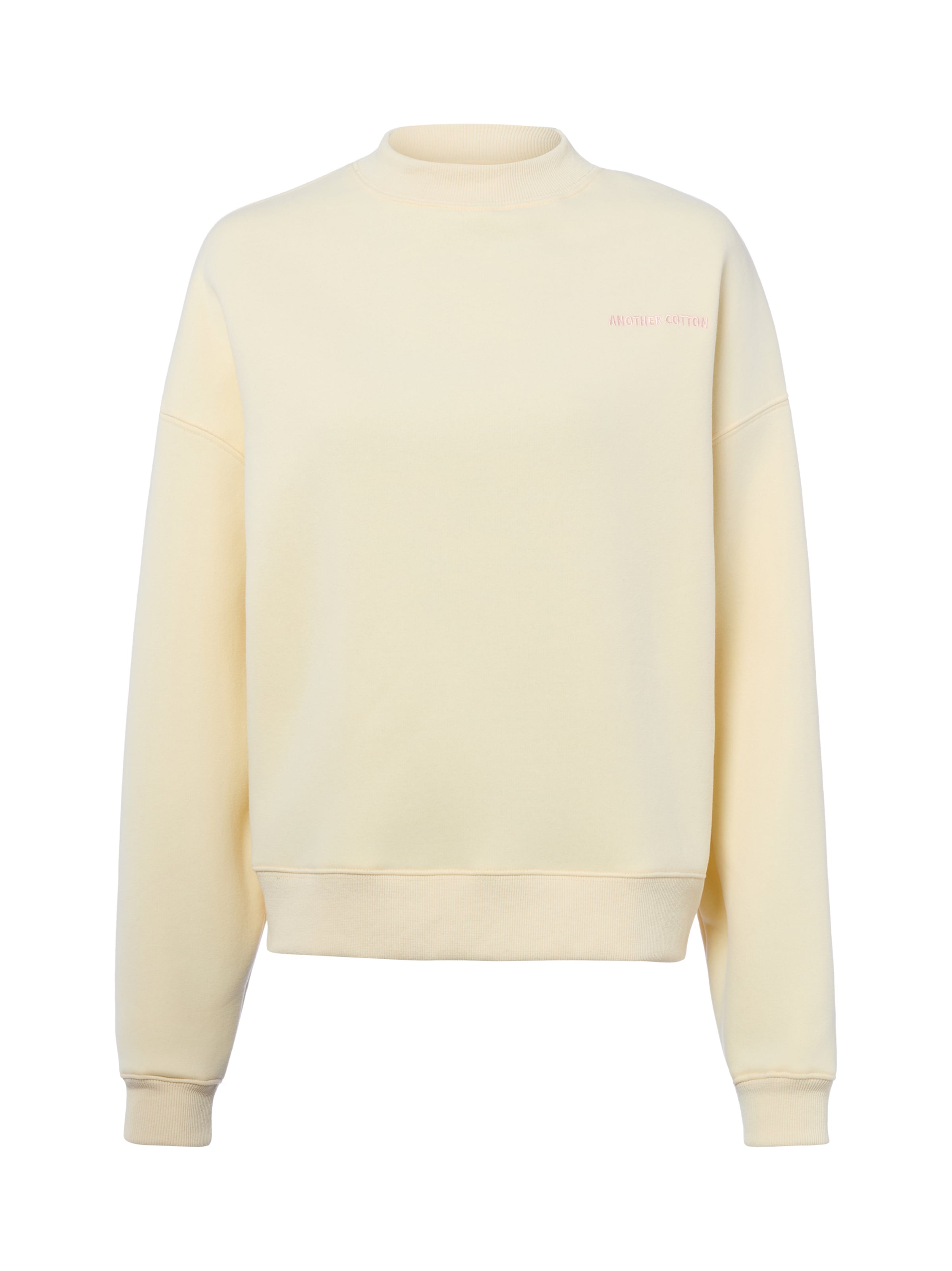 Another Cotton Lab Sweatshirt 'Mat Essential' in Gelb: Vorderseite