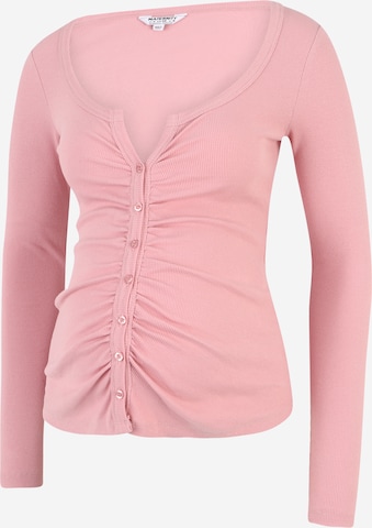 Dorothy Perkins Maternity Knit cardigan in Pink: front